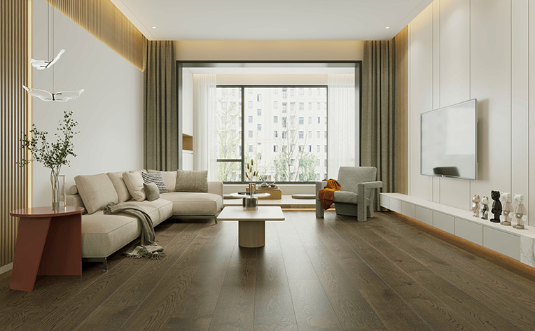 flooring canada living room with white couch