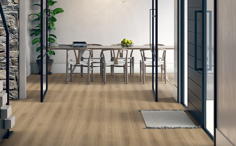 laminate flooring in entryway